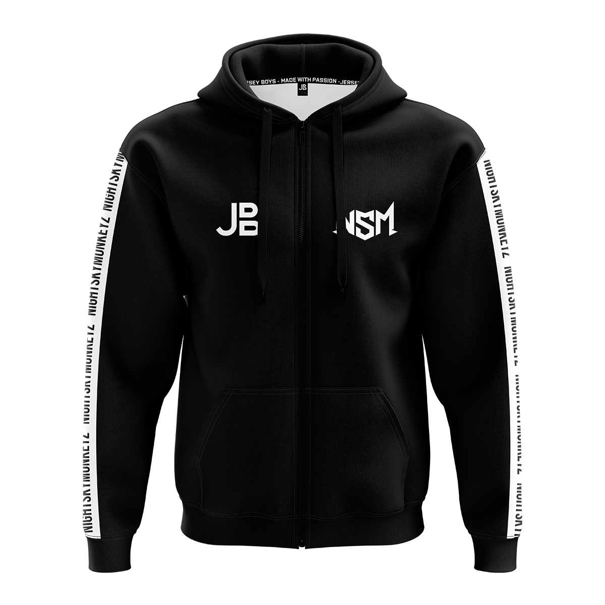 NIGHTSKYMONKEYZ - Crew Zipper 2021 - Black