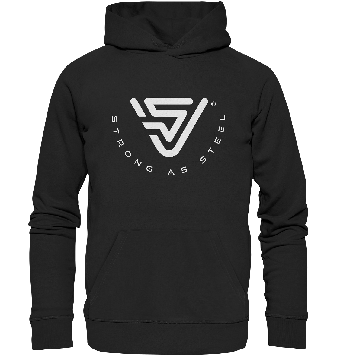 VIRTUAL STEEL WHITE -  Basic Hoodie