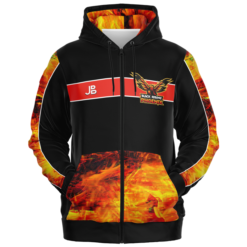 BLACK RISING PHOENIX - Crew Zipper